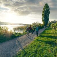 Wanderung entlang des Seeufers