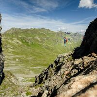 Seilbrücke VAUDE Klettersteig Gargellner Köpfe