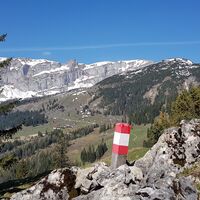 Blick kurz vor dem Pletzachkogel in Richtung Sonnwendjoch