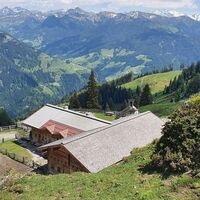 12.5 km Aualm mit Bergpanorama