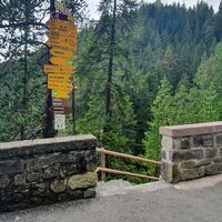 Zwingend über Stufen zum Weg