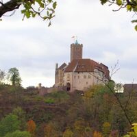 Blick auf die Wartburg vom Metilstein
