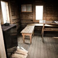 Tagestour-Hütte auf dem Gipfel des Valtavaara, Ruka Kuusamo