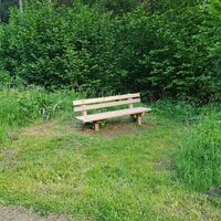 Bank am Themenweg Wilde Wasser