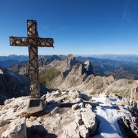 [ Dolomiten, Rosengarten ] | Tag 3 | Am Gipfel des Kesselkogel / Catinaccio d´Antermoia, die Höhenangaben schwanken zwischen 2.998 m und 3.004 m
