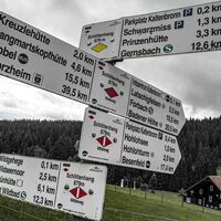 Westweg Etappe 2 Wegweiser am Kaltenbronn
