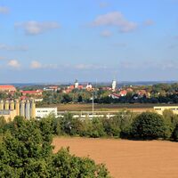 Blick vom Bismarckturm auf Wurzen