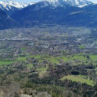 Blick auf das Arve-Tal