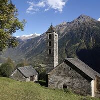 Die romanische Kirche San Carlo in Negrentino