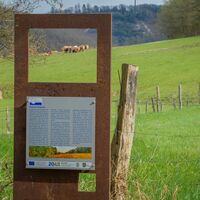 Wasserstaaten Rundweg Informationsschild im Gambachtal
