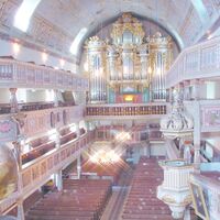 Orgel und Kircheninneres Ebersbacher Barockkirche
