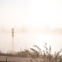 Die Elbe im Morgendunst