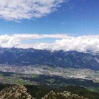 Blick in das Inntal und zum Karwendel