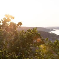 Blick auf die Elbe vom Aussichtsturm Kniepenberg