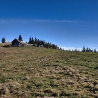 Wir wandern über den Höhenrücken dahin