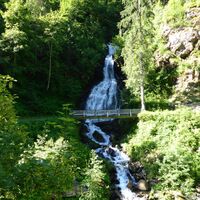 Teufelsbach-Wasserfall in Silbertal