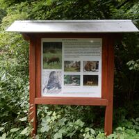 Tafel am Lehrpfad über die Tiere am Alten Stolberg