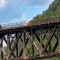 Dogna - Brücke des Alpe-Adria-Radwegs