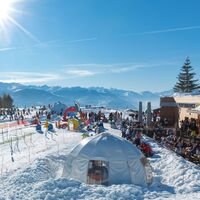 Kinderschneeland auf dem Golfplatz Severiano Ballesteros in Crans-Montana
