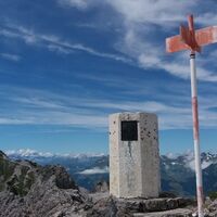 Auf dem Gipfel Garsellikopf, 2105 m.
