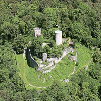 Lutfaufnahme Burgruine Hohennagold