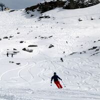 Die Freerider-Abfahrt am Kreuzkogel.