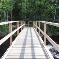 Barrierefreie Fußgängerbrücke Lentuankoski, Kuhmo