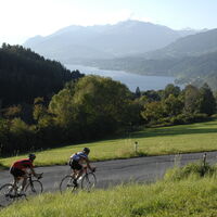 Rennrad am Millstätter See