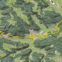 bwegt-Wanderweg topografische Karte