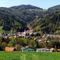 Ortsansicht der Marktgemeinde Anger in der Oststeiermark