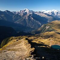 Blick vom Sparrhorn zurück auf die Belalp