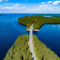 Der Pulkkilanharju-Endmoräne im Nationalpark Päijänne.