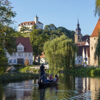 Stocherkahnfahrer in Vaihingen an der Enz