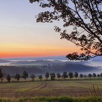 Sonnenaufgang am Panoramaweg "Langer Berg