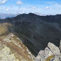 Blick vom Gipfel Richtung Kreuzjoch