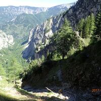 Aufstieg am AV Steig