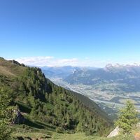 Aussicht bei Kolme auf das Rheintal