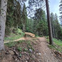 Fussgängerbrücke über den Trail