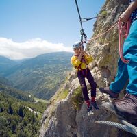 Familienfreundlicher Klettersteig in Nax