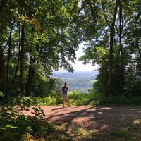 Burgweg mit Brockenblick