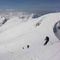 Abfahrt vom Gipfel