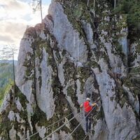 Auf der Brücke über den Krampen Gully