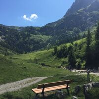 Blick ins Tal - Aussichtsbank