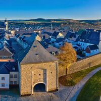 Blick auf die Altstadt von Marienberg