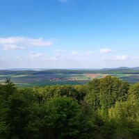 Ausblick vom Leineberglandbalkon