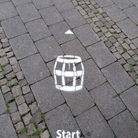 Start Einbecker Bierpfad: Fass 1