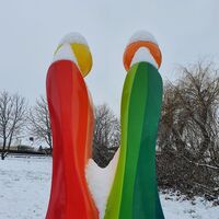 Kunstpark im Winter, Oststeiermark