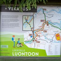 Karte des Vekaruksen-Naturpfads