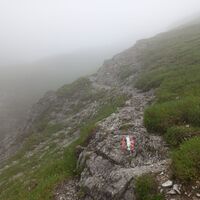Im Nebel zum Windberg Gipfel