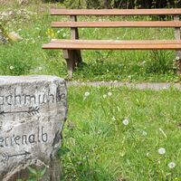 Nach einer Rast geht es weiter zur Eyachmühle.